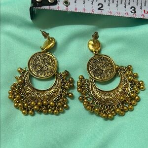 Elegant Gold Dangle Earrings